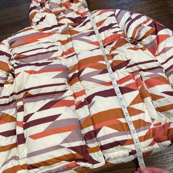 NWT Prana Women's Sz XL Hellebore Jacket Rose Hips Down Puffer Coat Hooded Geo - Picture 6 of 12